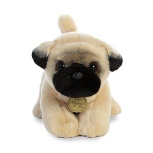 Aurora® - Miyoni® Tots - 9" Pug Pup Tan Black Collar & Tag